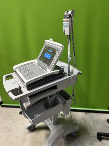 GE Medical MAC 5500HD EKG ECK W/ CAMERA, PN# 2053900-001 and Trolley Cart.