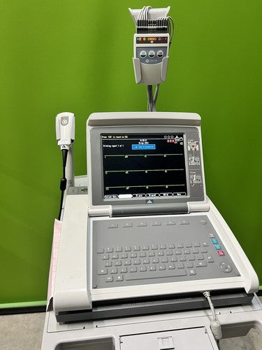 GE Medical MAC 5500HD EKG ECK W/ CAMERA, PN# 2053900-001 and Trolley Cart.