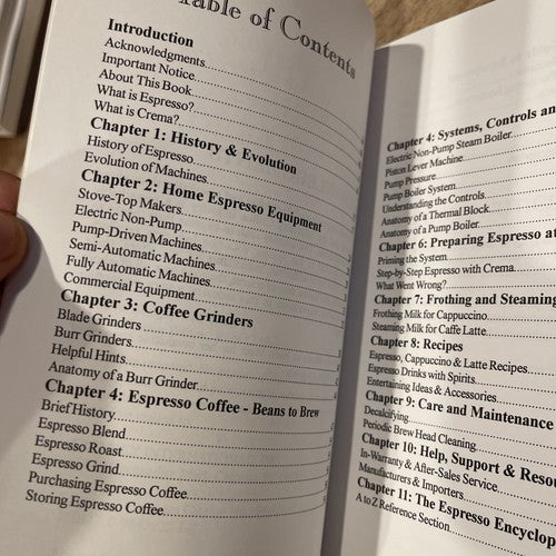 Espresso Encyclopedia guide to home preparation From A to Z book