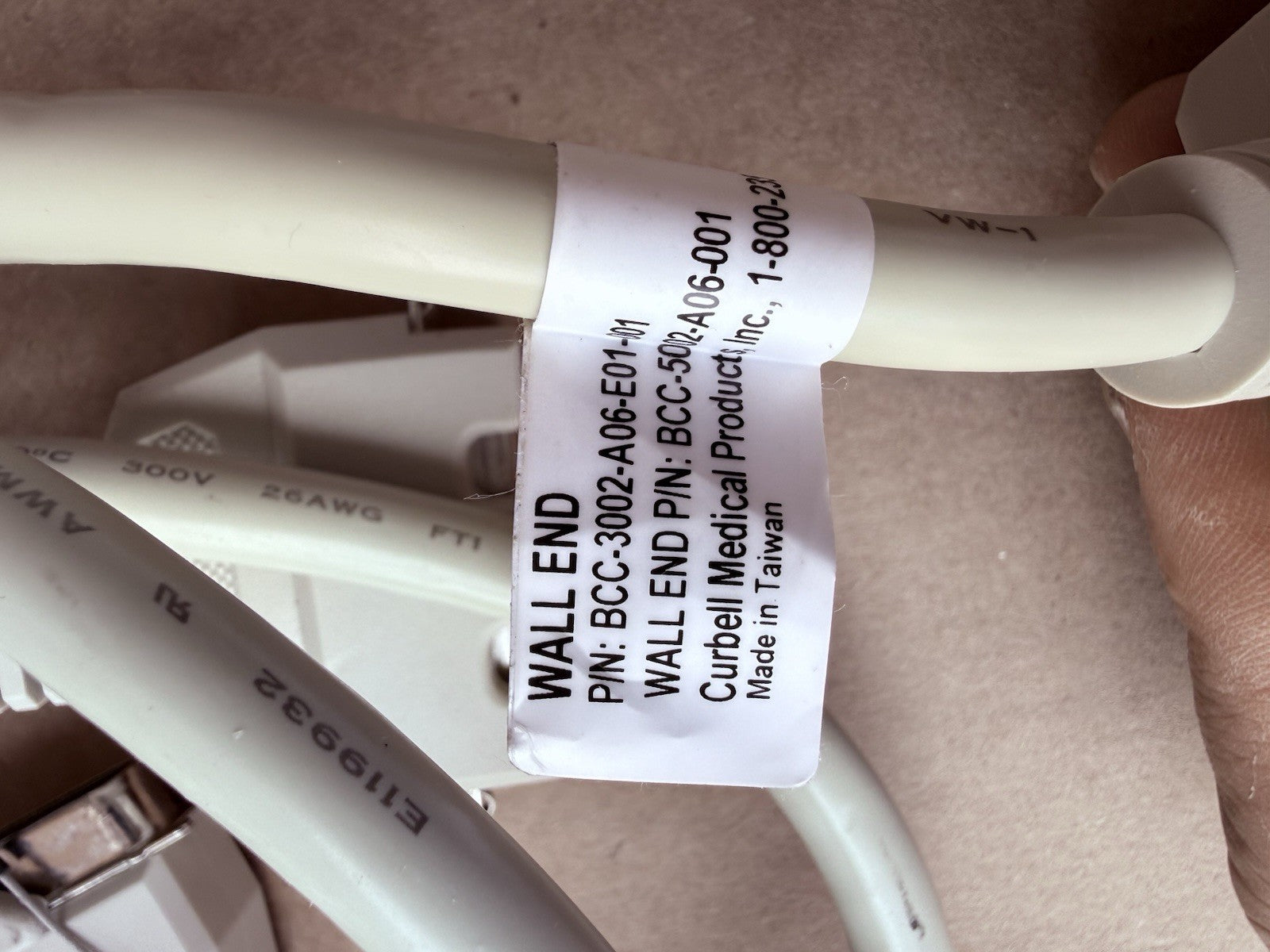 CURBELL HOSPITAL BED BREAKAWAY CABLE BCC-5002-A06-001 And Plug