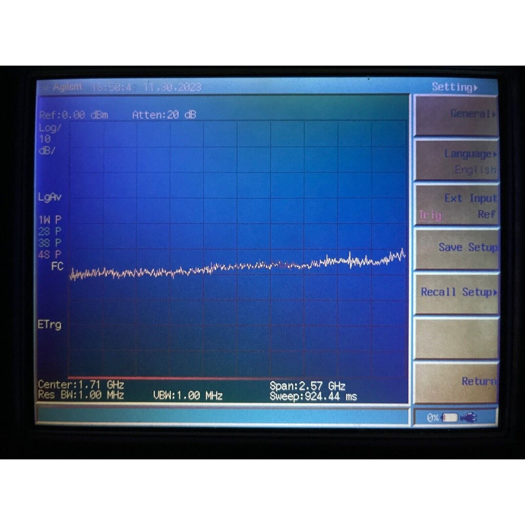Agilent Technologies N9340A 100kHz- 3.0GHx Handheld Spectrum Analyzer