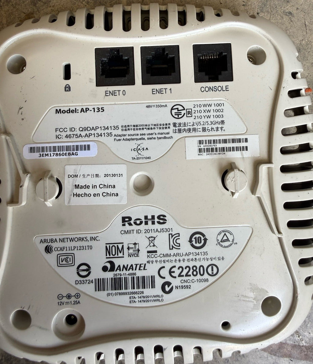 RoHS Model: AP-135-US (36.5-279-12.25)