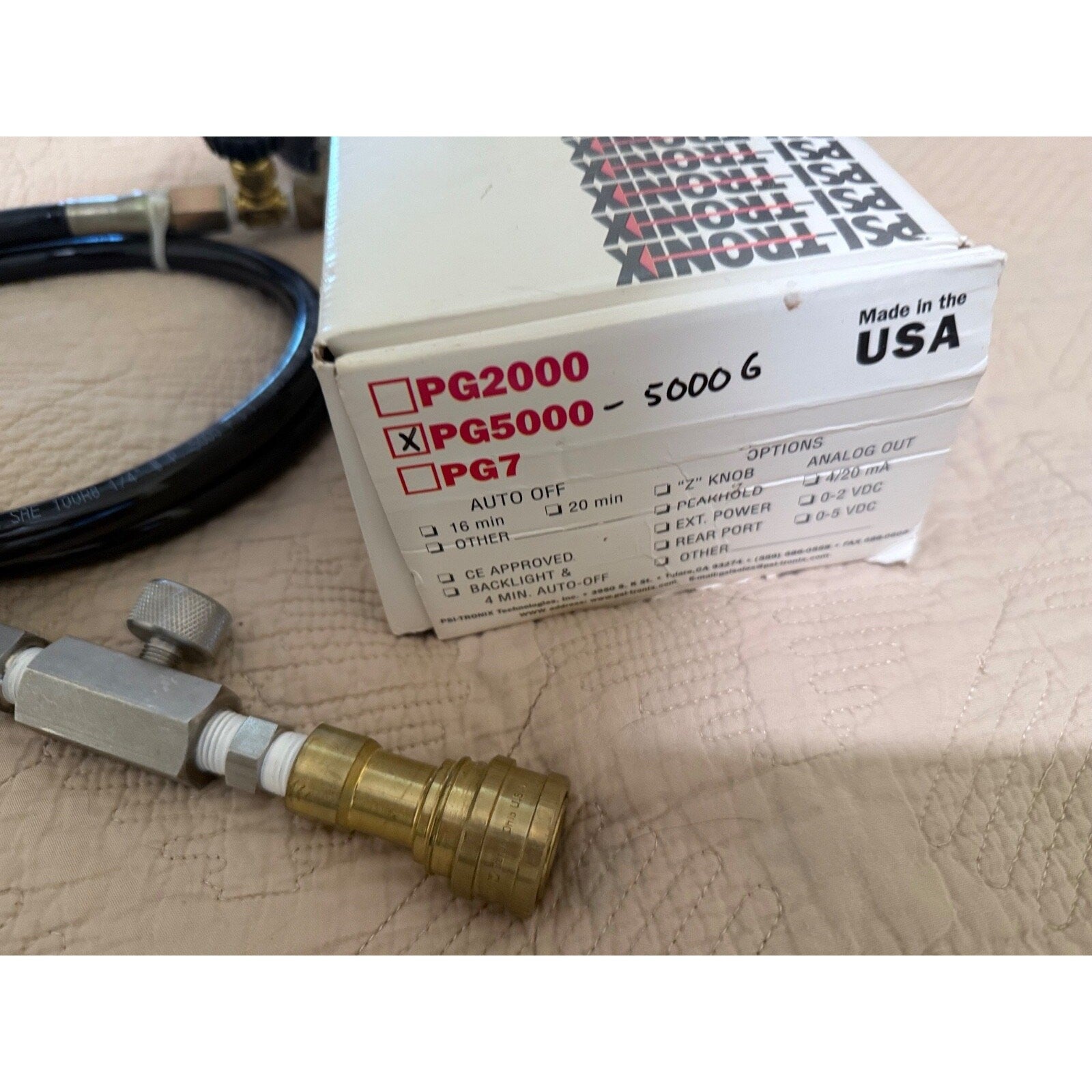 HE / O2 partial blending travel Transfiller with quick disconnects for HE/O2
