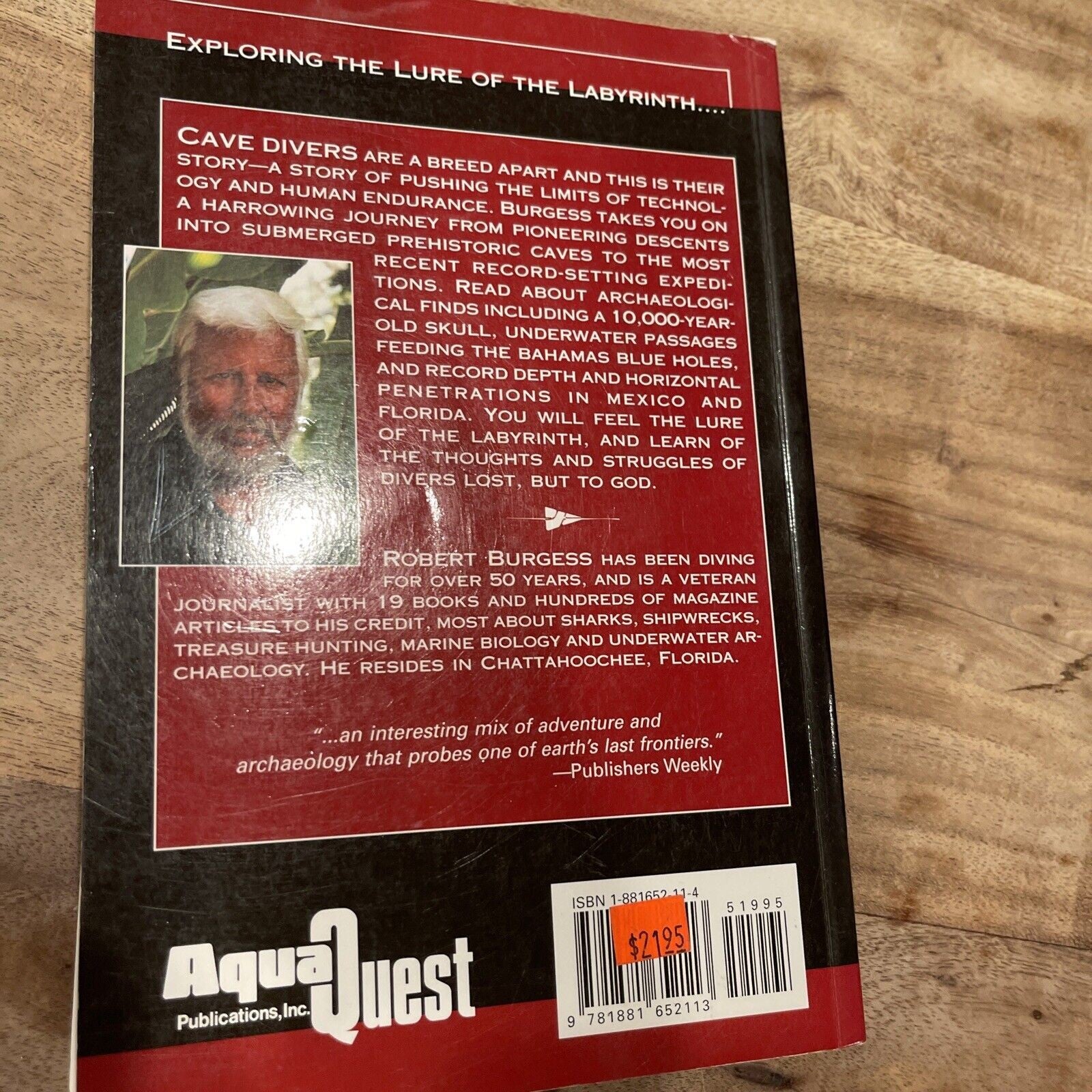 The Cave Divers by Robert F. Burgess (1999, Trade Paperback)