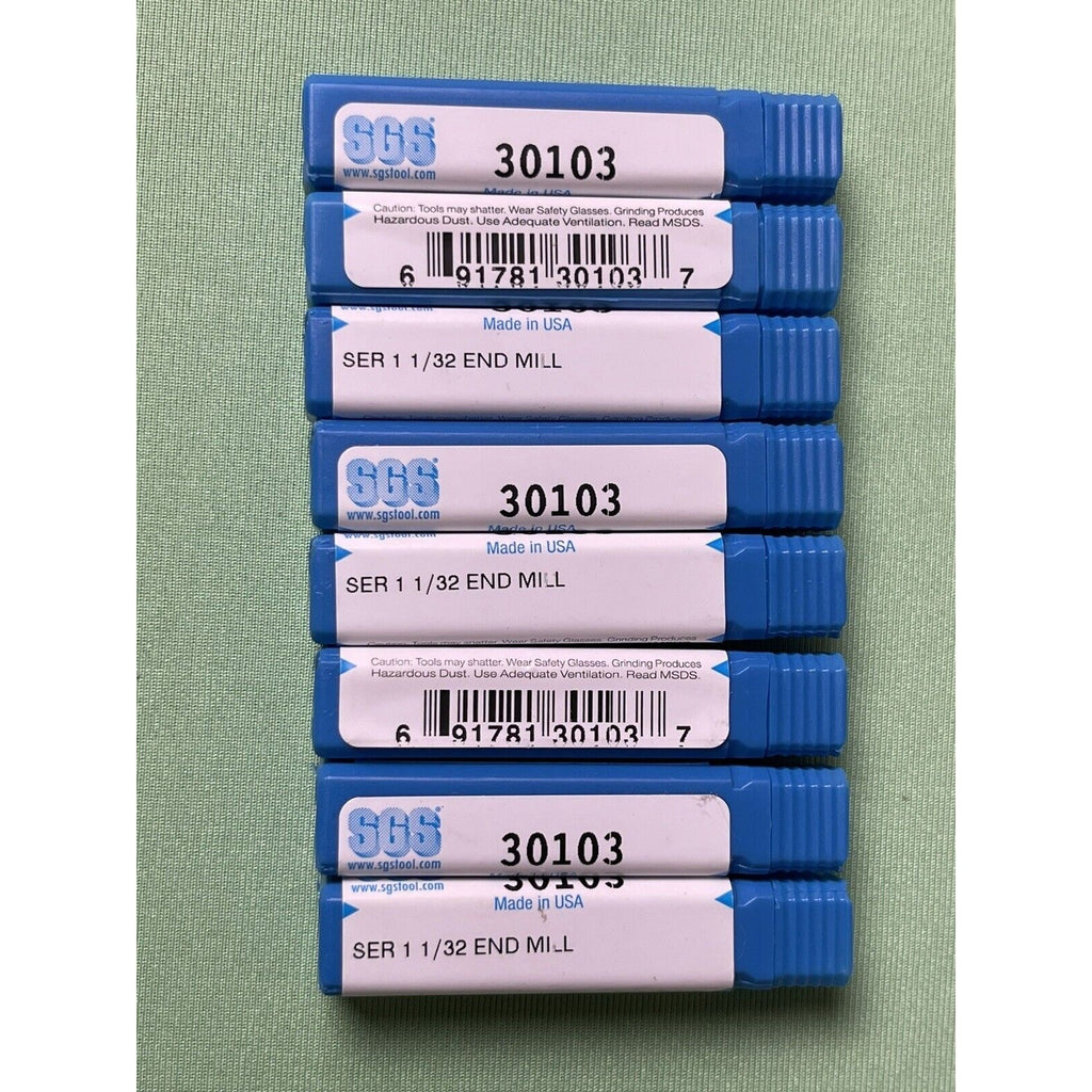 Lot Of 2 Units- SGS 30103 - 1/32 X 1/8 SH CC 4 FL SGS SOL/CBDE SEM