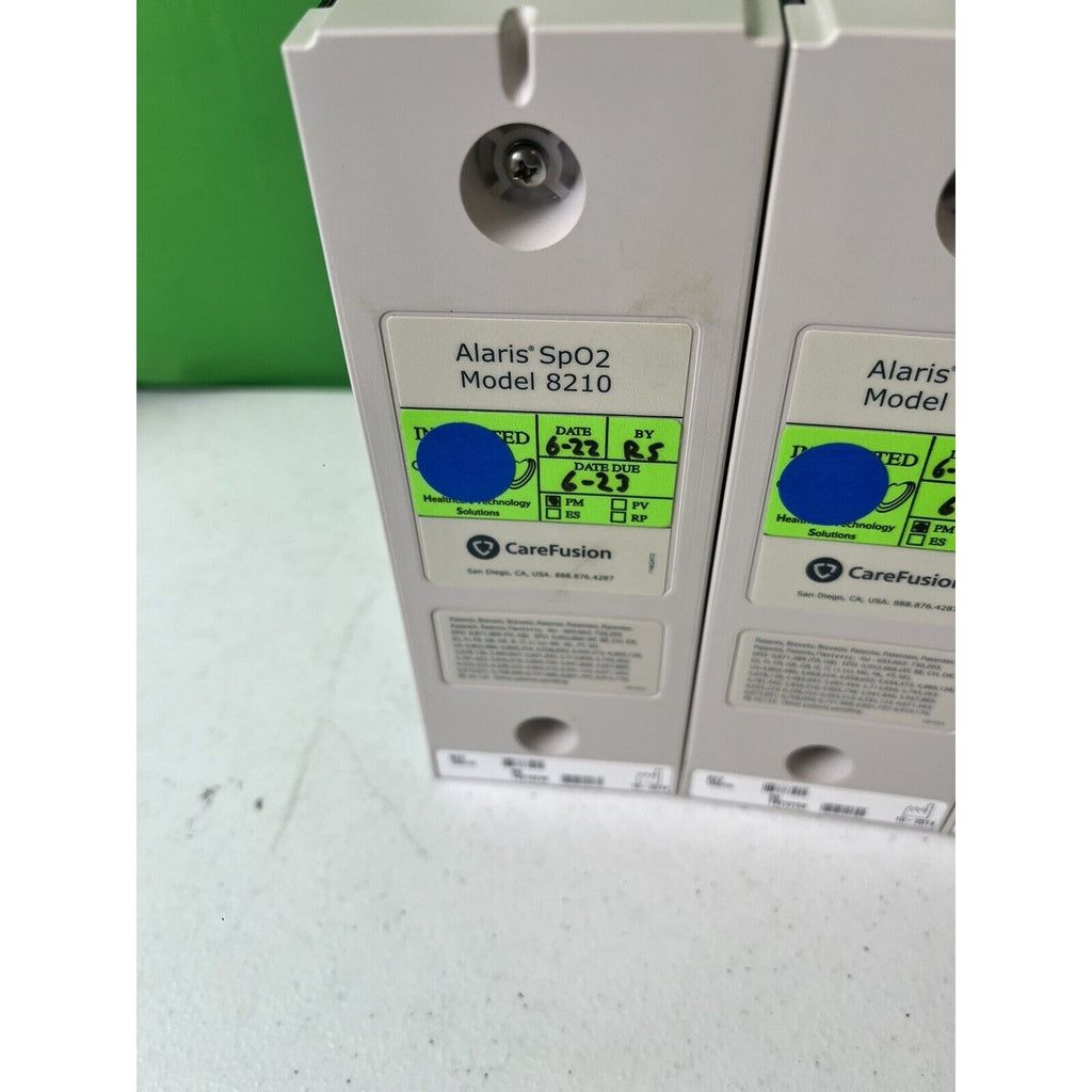 Lot of 3 Alaris Masimo Set SpO2 Monitors 8210 Series