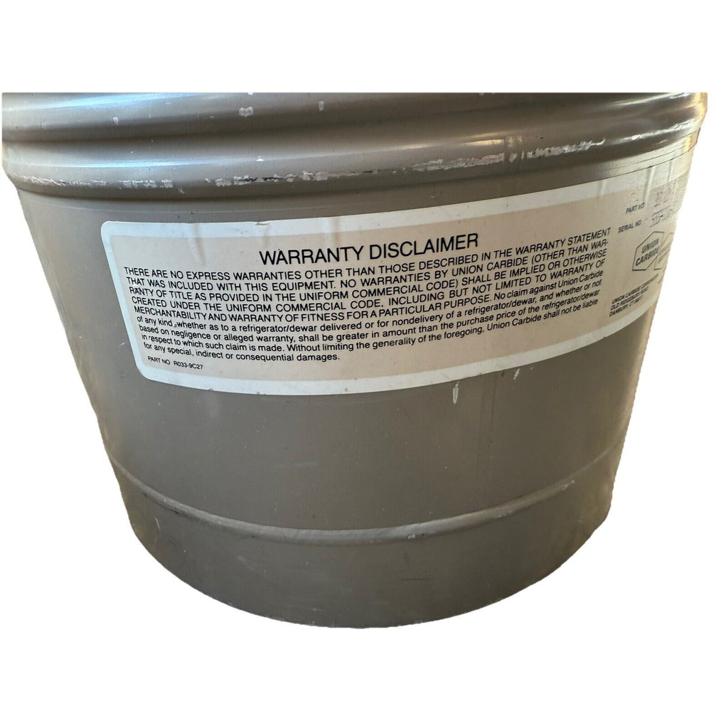 Linde 10 LD Liters Union Carbide CRYOGENIC EQUIPMENT Container