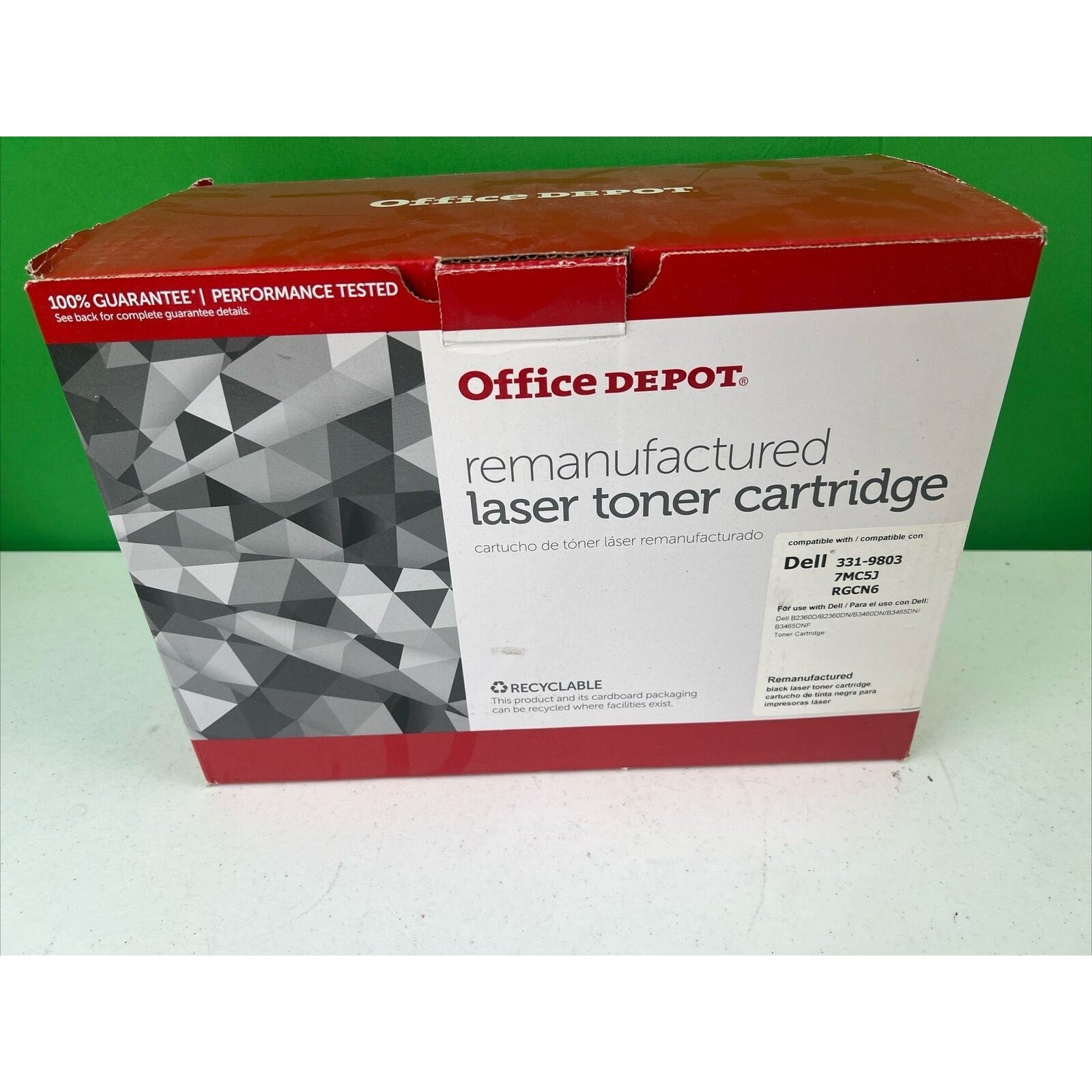 Office Depot Compatible With Dell Black Toner Cartridge RGCN6 331-9803 7MC5J