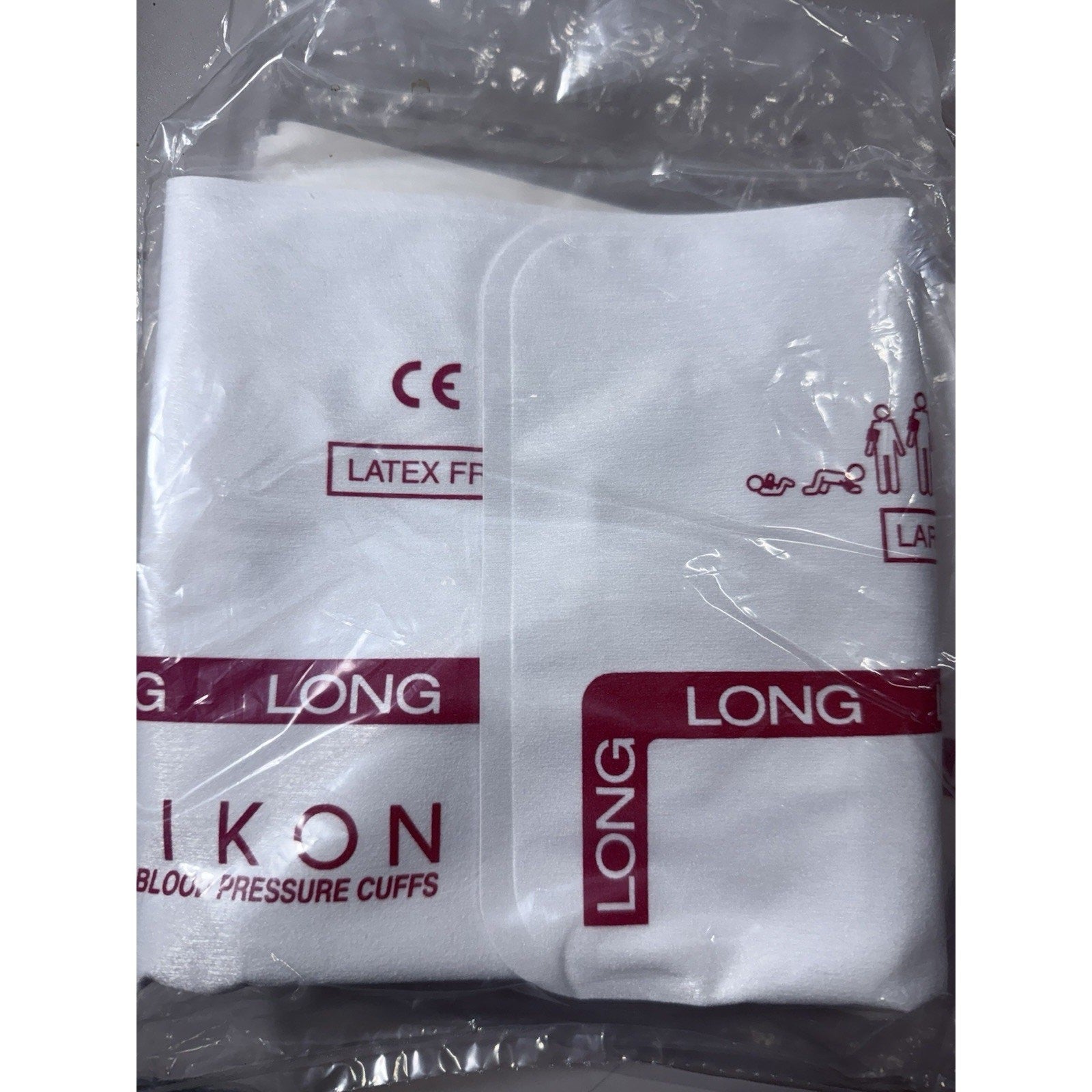 GE Critikon SOFT-CUF 2644 Large Adult Long BP Cuff 31-40 cm Dual Hose Latex Free