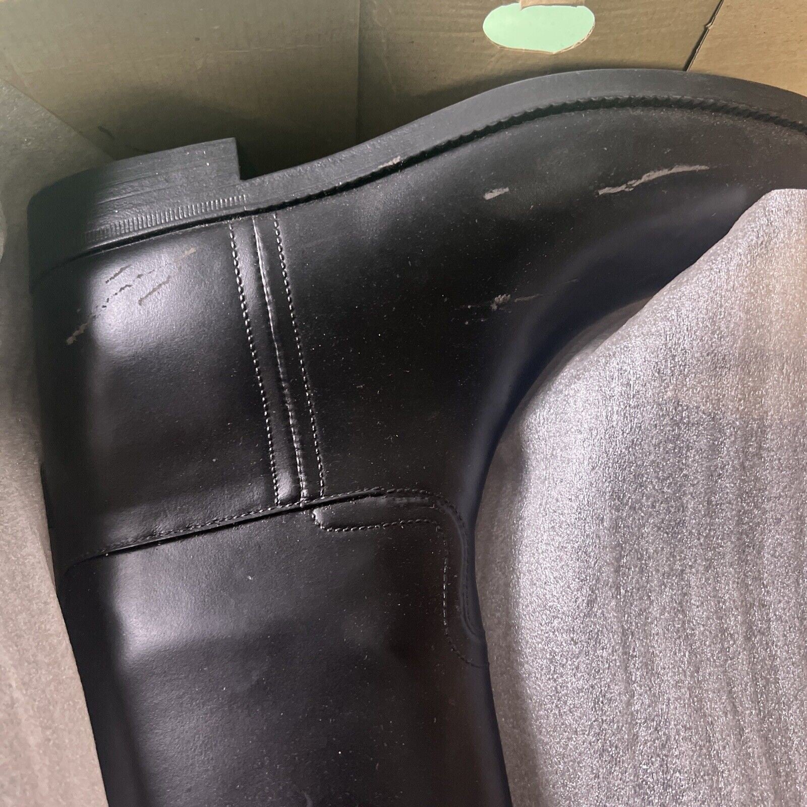 Boot Horse Riding AIGLE Start XL, With Some Damage. Size 7.5 New IN Box #2599