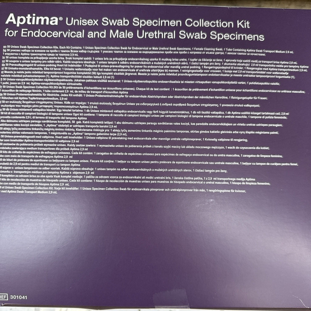Aptima Unisex Swab Specimen Collection Kit (EXPIRED 2024)