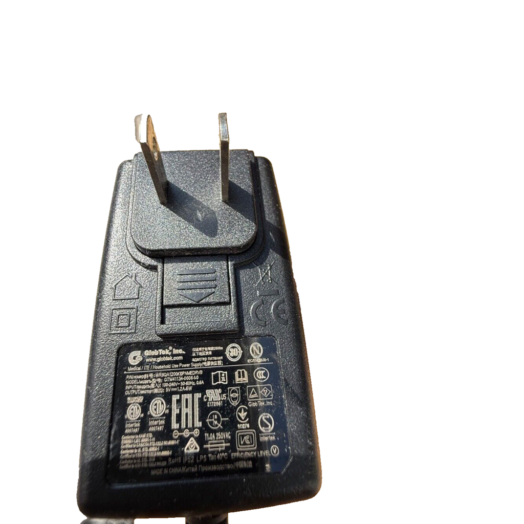 GlobTek Medical Power Supply GTM41134 Medical Power Supply 5V 1.2A 6W 100/240V