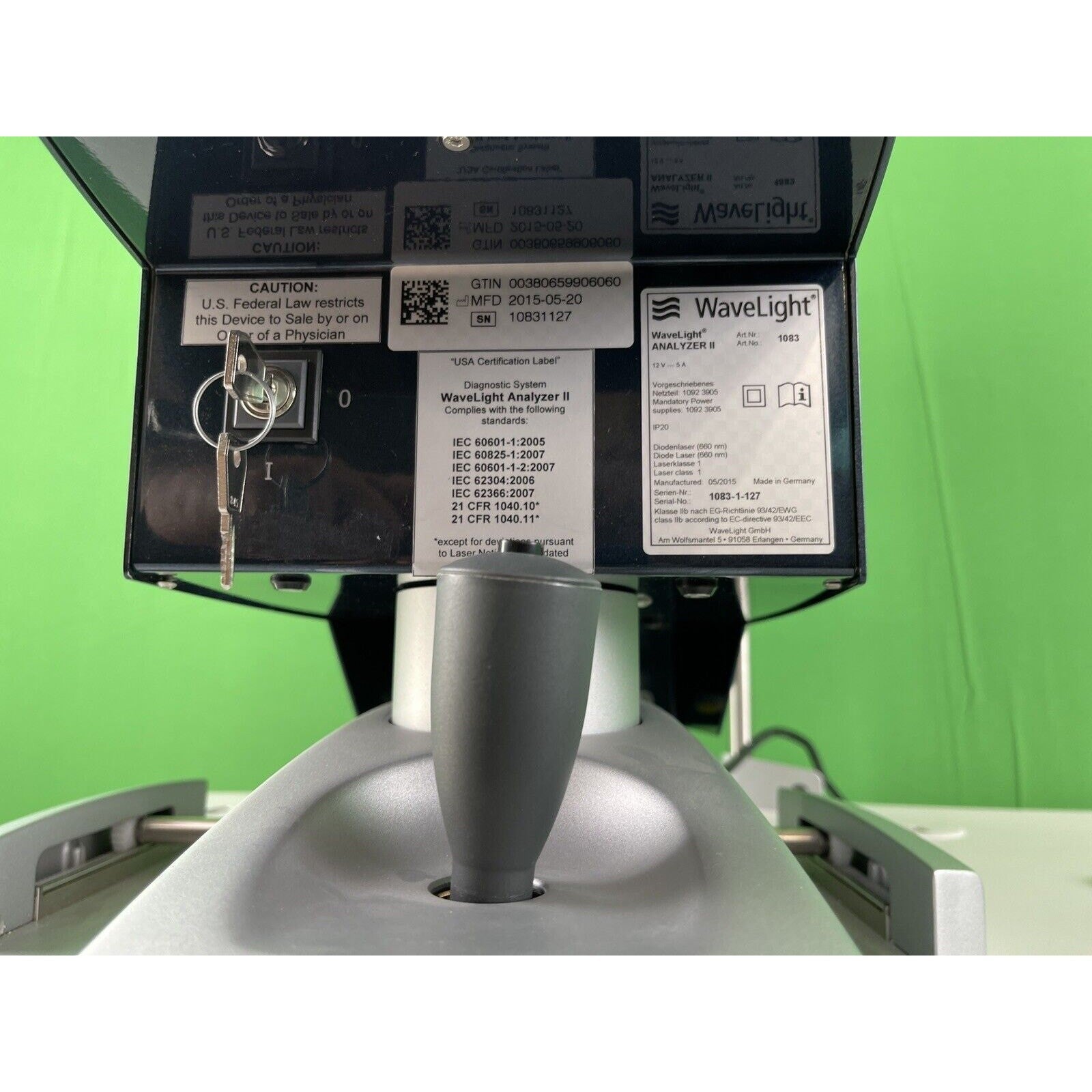 Alcon Allegretto Wavelight Wave Analyzer II, With Table