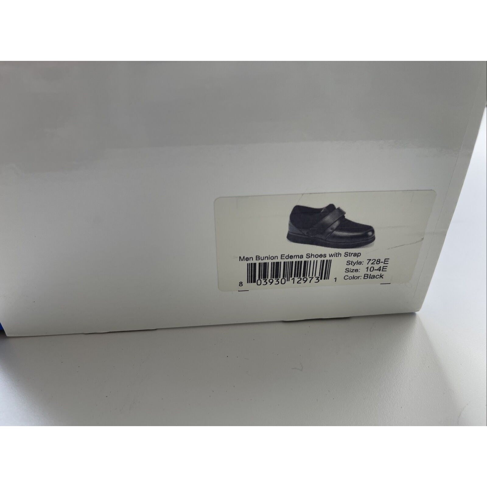 MT. EMEY Men's Bunion Edema Diabetic Shoes 728-E Black Size 10 4E (A111)