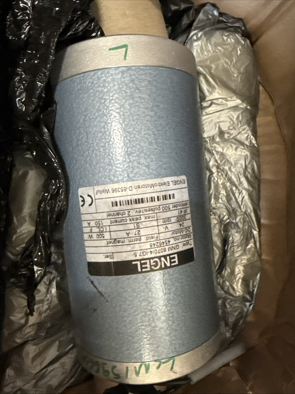 ENGEL GNM 8070/4-IG7.5 gear motor DC 24volts. NEED SERVICE