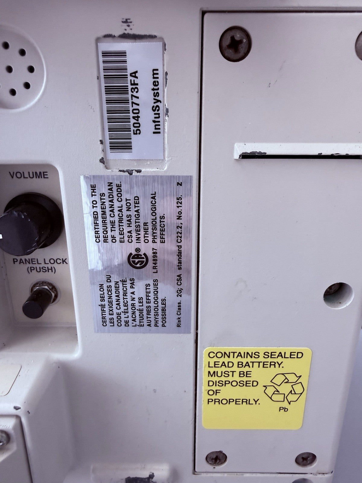 Baxter Flo-Gard 6201 Volumetric Infusion Pump 2M8063