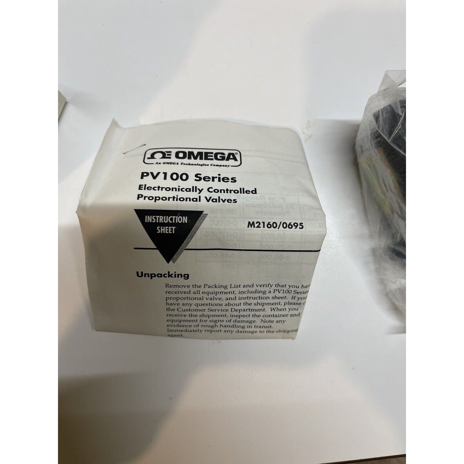 Omega PV104-10V Electronic Controlled Proportional Valve