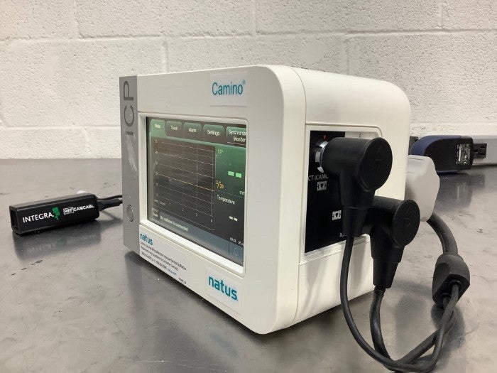 Natus Integra Camino ICP Monitor Pressure CAM02 + Fiber Optic CAMCABL
