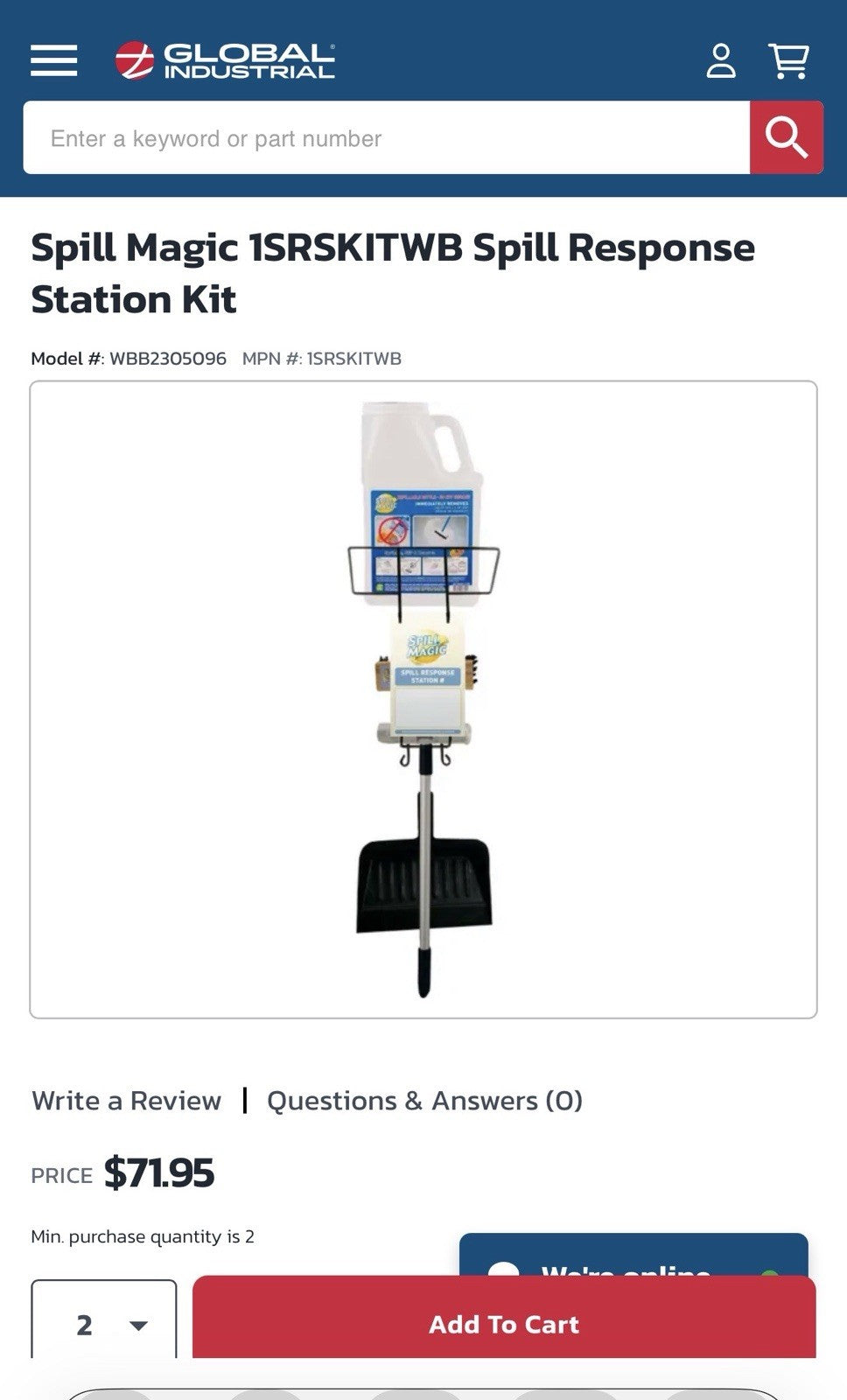Spill Magic Spill Response Station Kit, 1SRSKITWB Spill Magic. NEW