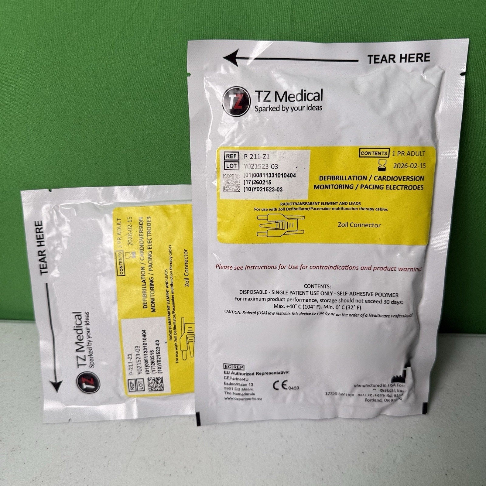 TZ MEDICAL P-211-Z1 Electrode Pad New/Sealed, 2026/02/01