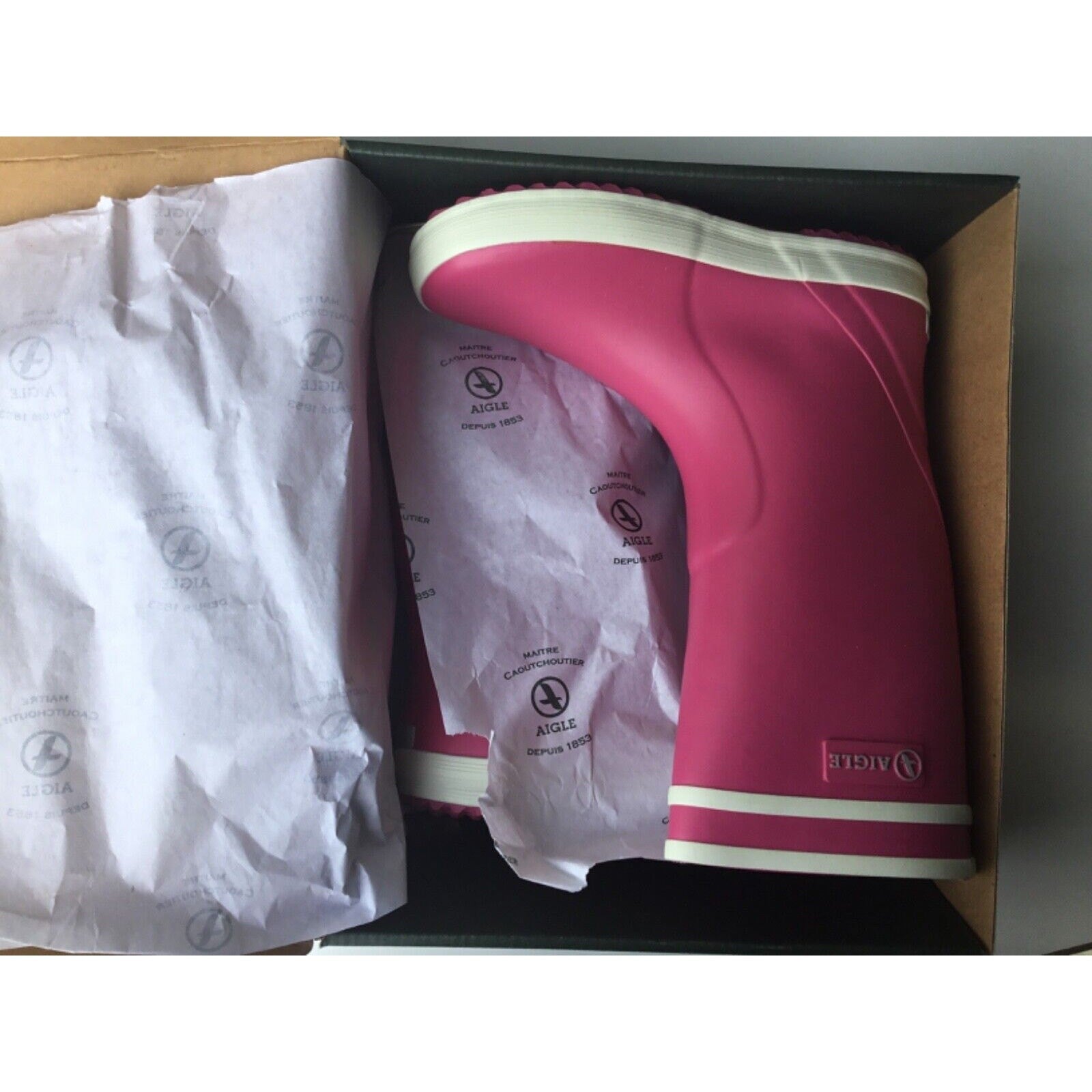 Aigle Lolly Pop, New Rose, Rubber Boot, Multiple Sizes