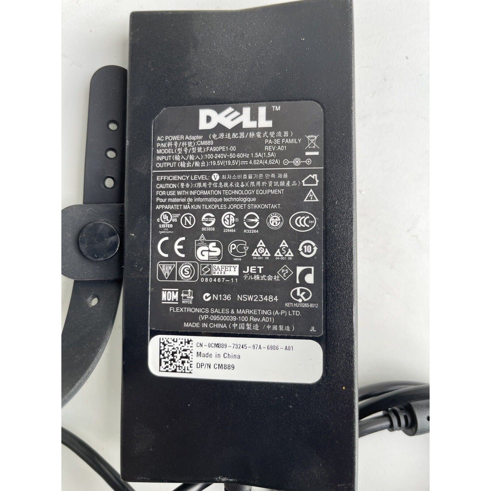 Dell AC Adapter 19.5 Volts Model FA9OPE1-00 FREE SHIPPING