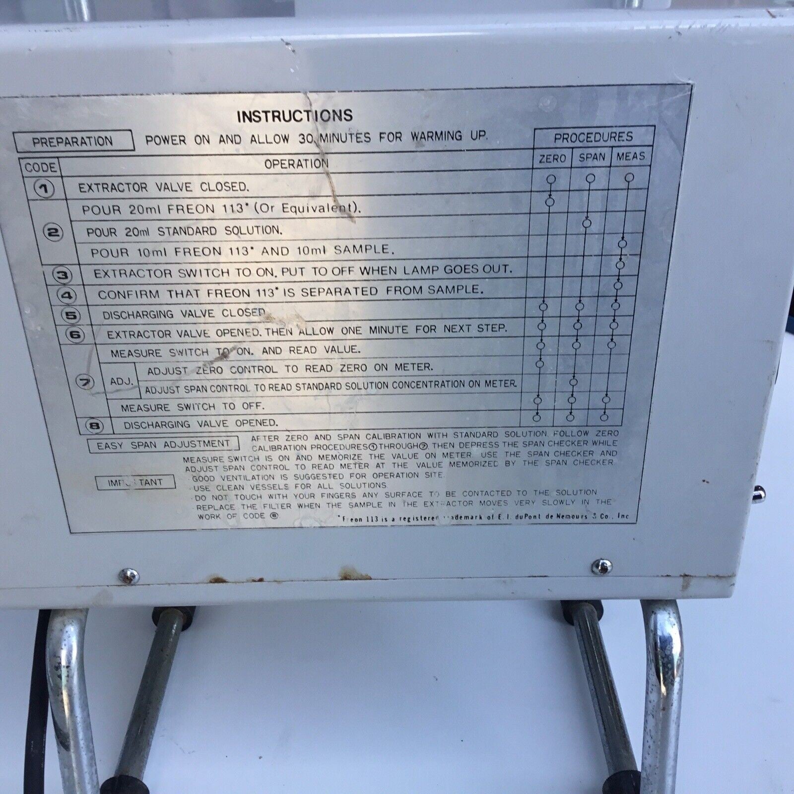 HORIBA OIL CONTENT ANALYZER OCMA-200F