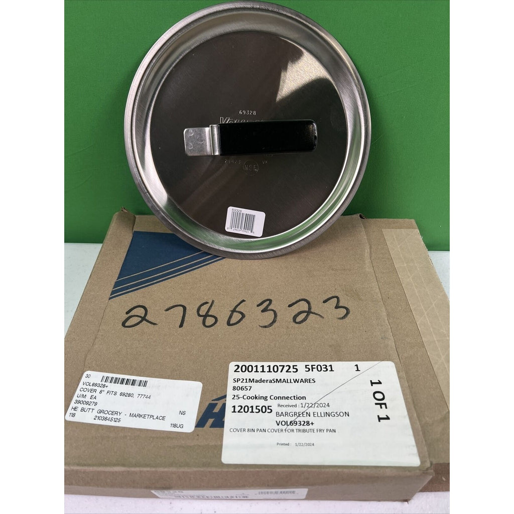 Vollrath 69328 8" Domed Cover w Torogard handle. Fit 69280 & 77744
