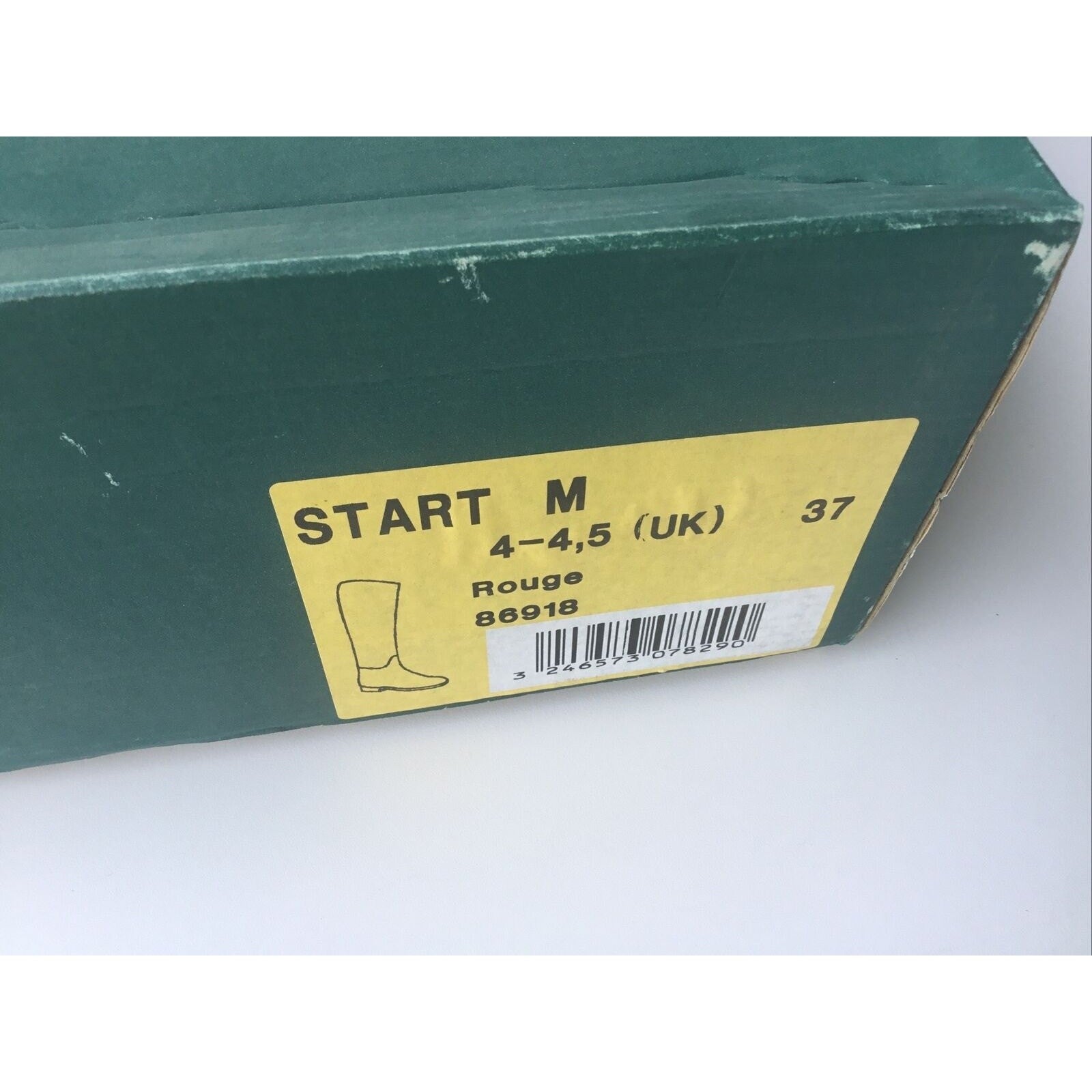 Boot Horse Riding AIGLE Start M, Size 5.5, Rouge 86918 New IN Box