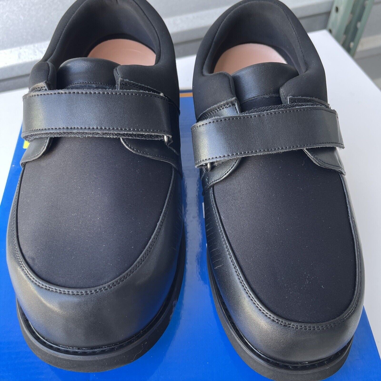 MT. EMEY Men's Bunion Edema Diabetic Shoes 728-E Black Size 14 (A118)