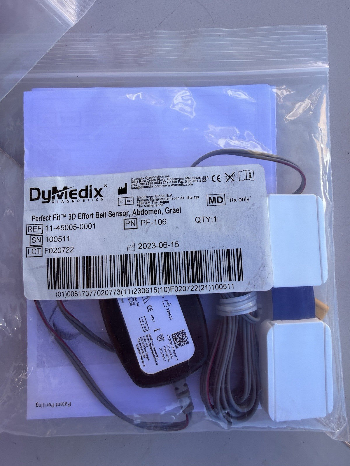 Dymedix PerfectFit 3D Effort Belt Chest Sensor - Embla 11-45005-0001