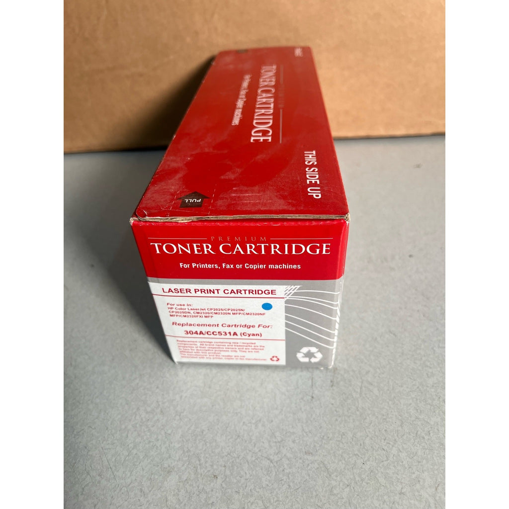 PREMIUM TONER LASER PRINT CARTRIDGE 304A/CC531A (Cyan) PGCC531A