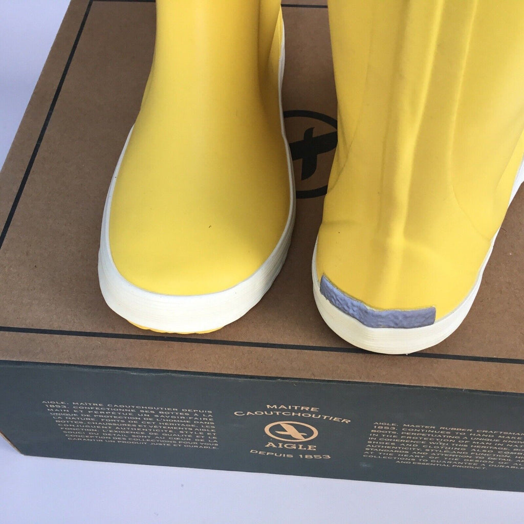 Aigle Lolly Pop Yellow Jaune Blank US Size 13