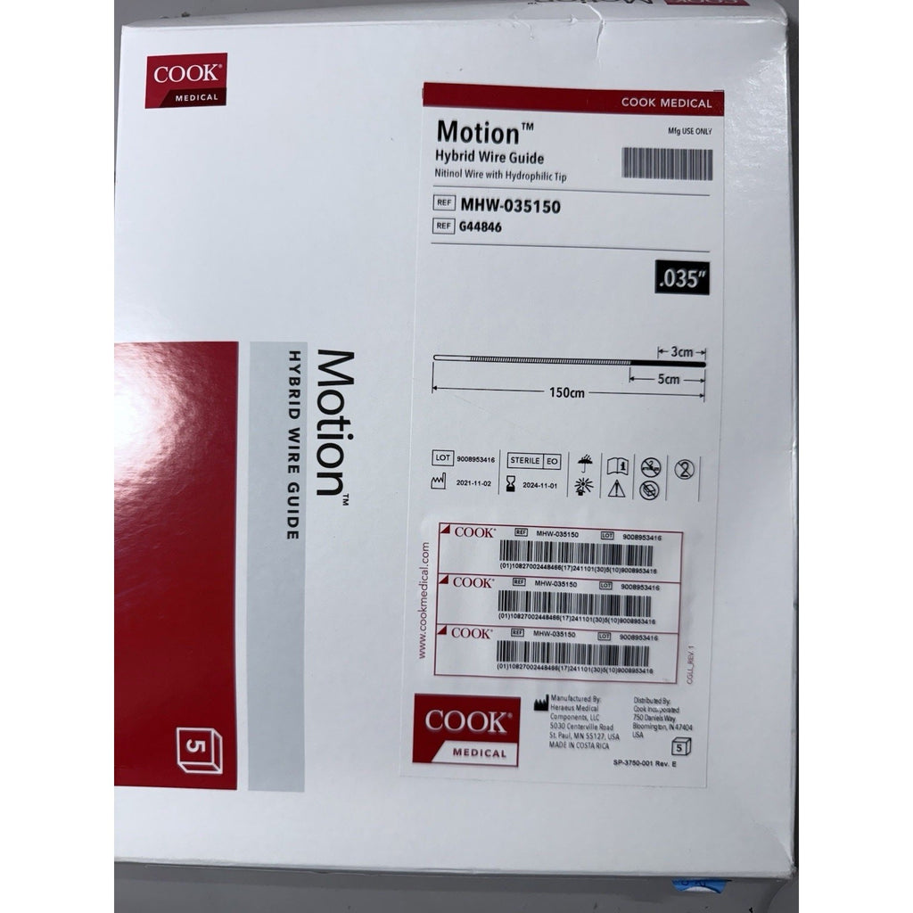 Manta Hybrid Wire GuideNitinol Wire with Hydrophilic Tip, MHW-035150 G44846