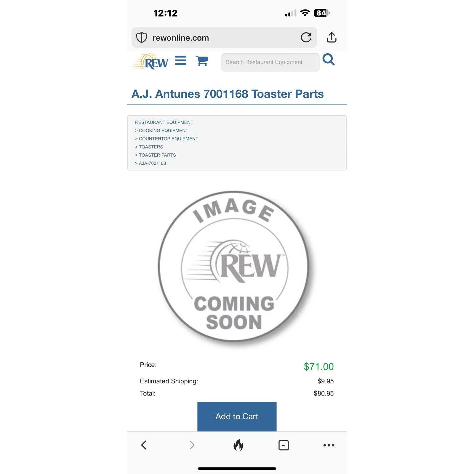 AJ ANTUNES P/N: 7001168 Toaster Release Sheet, 3 Pack