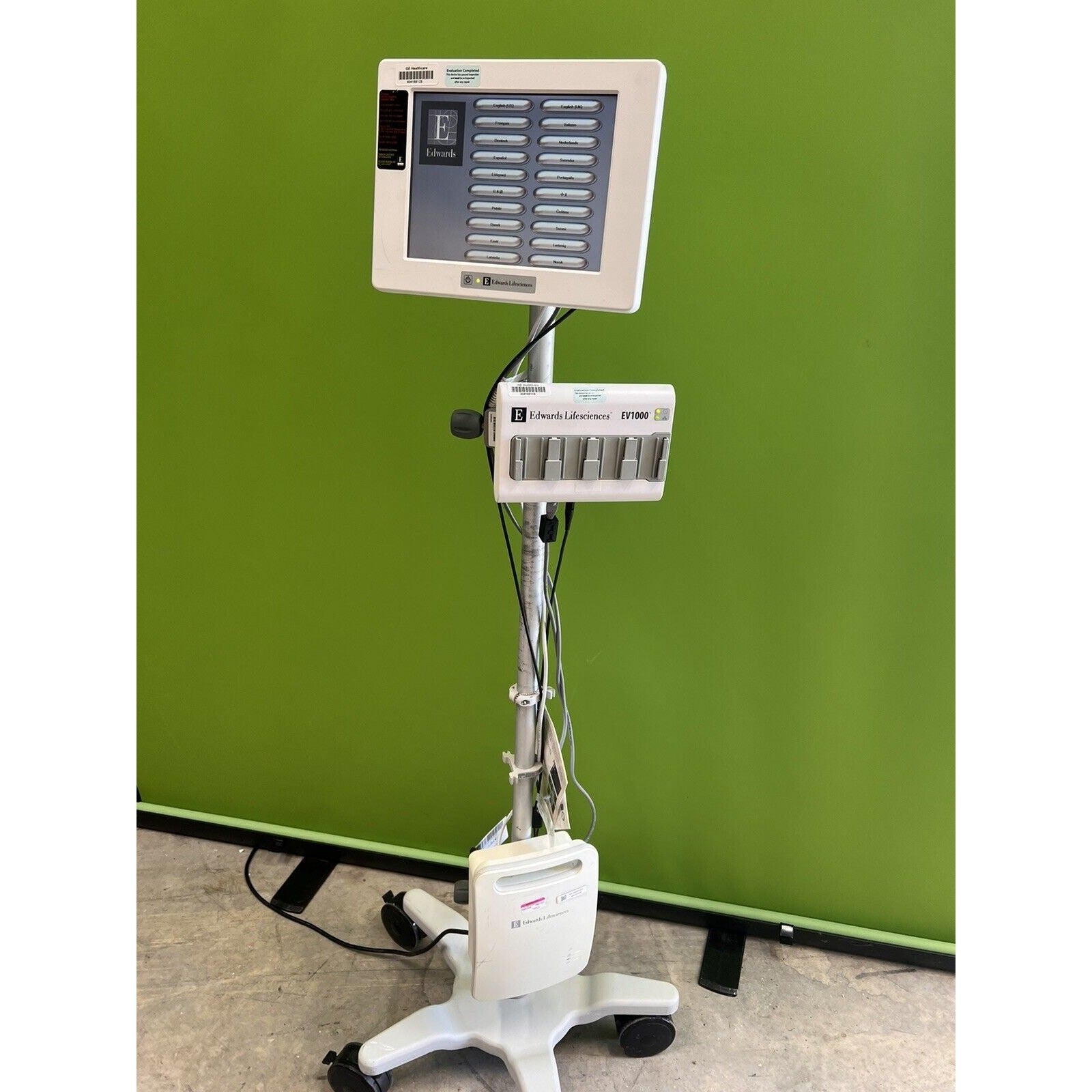 Edwards Lifesciences Cardiac Output Monitor, EV1000M, EV1000DB, EVPMP Pump Unit