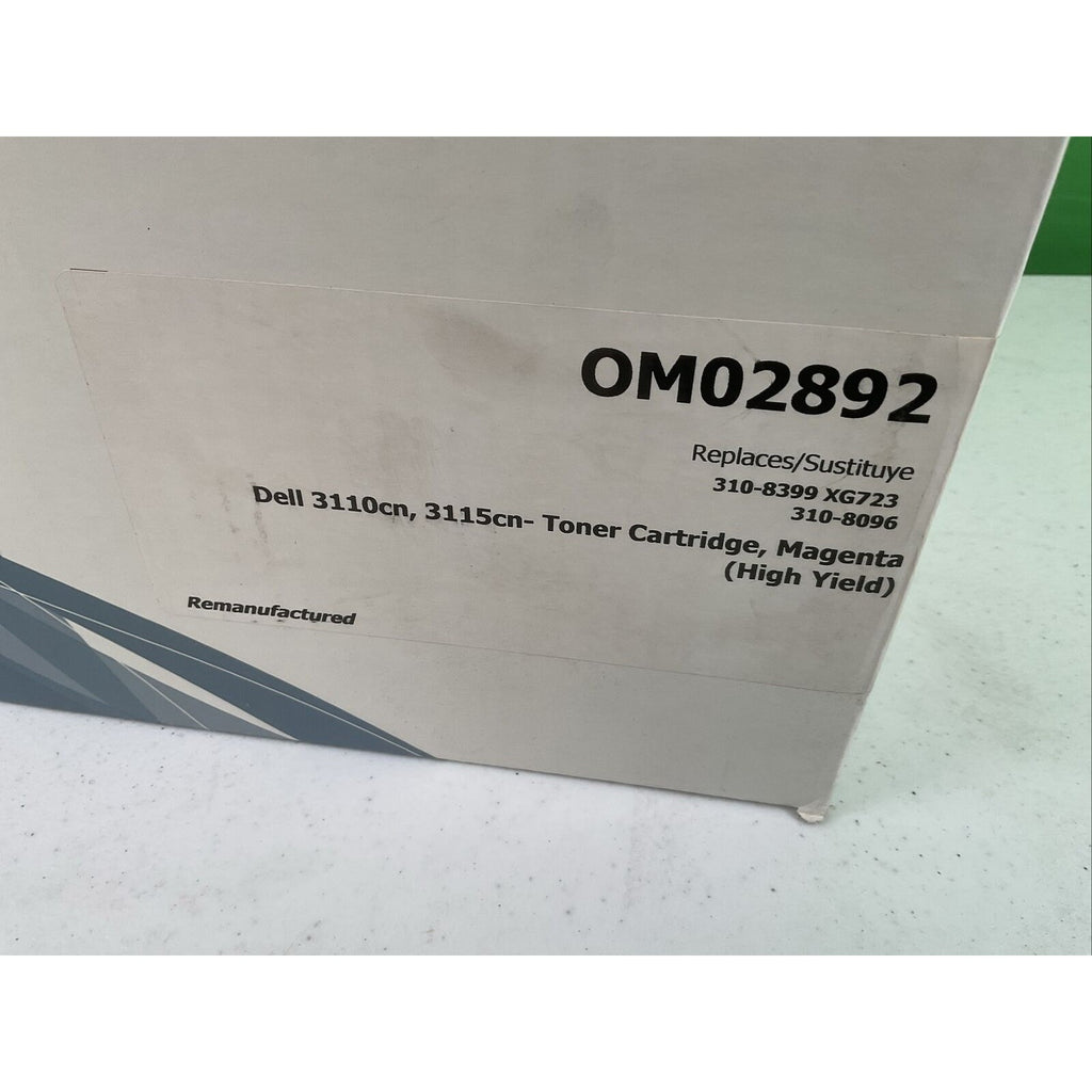 Dell OM02892 3110cn, 3115cn Toner Cartridge Magenta 310-8399 XG723, 310-8096
