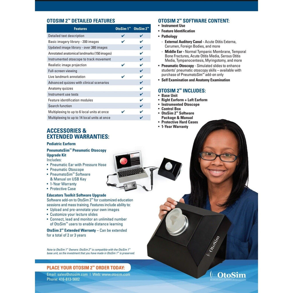 OTOSIM BASE UNIT OTOSCOPE OPHTHALMOSCOPE TRAINING SIMULATION