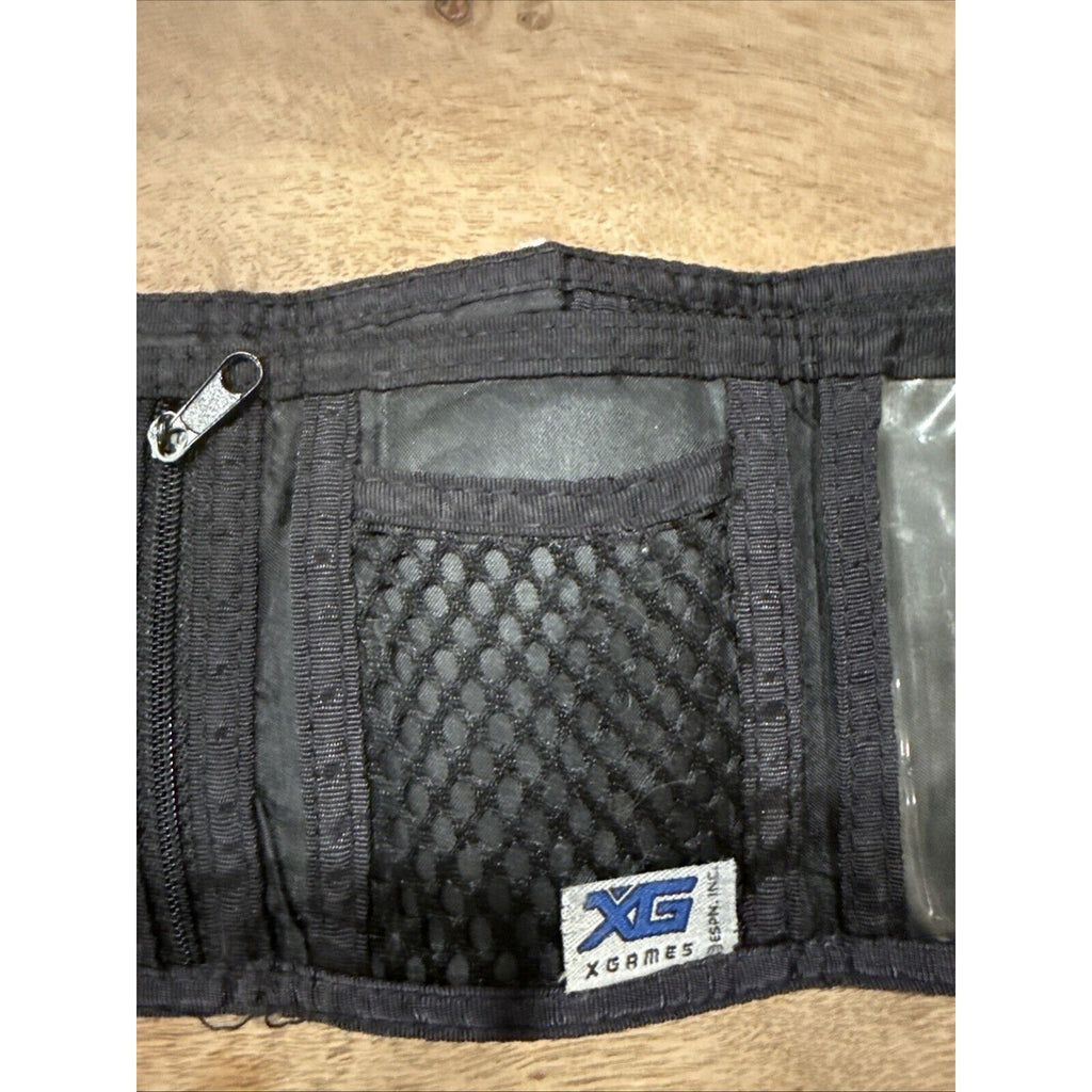Vintage XGames ESPN Inc tri-fold wallet Black
