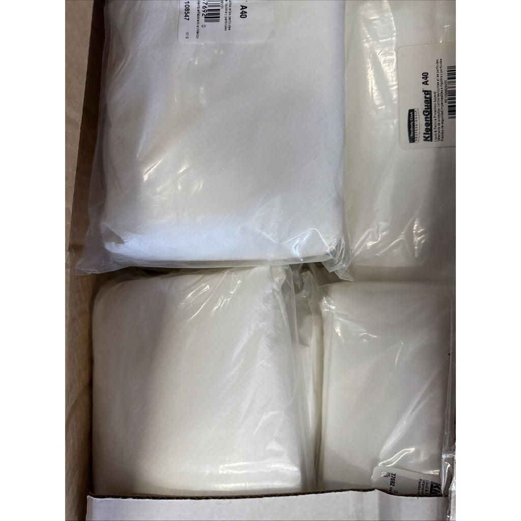 KleenGuard 37692 A40 Elastic-Cuff Ankles Coveralls - 3XL, White (20/Carton) New