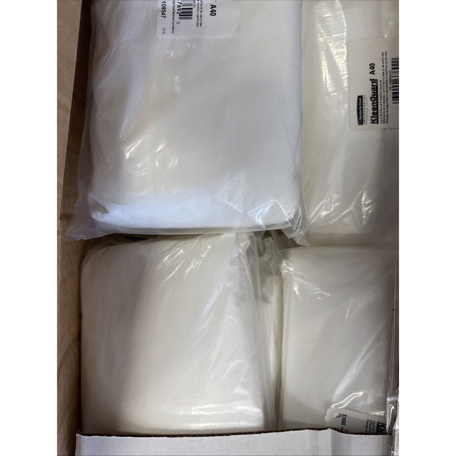 KleenGuard 37692 A40 Elastic-Cuff Ankles Coveralls - 3XL, White (20/Carton) New