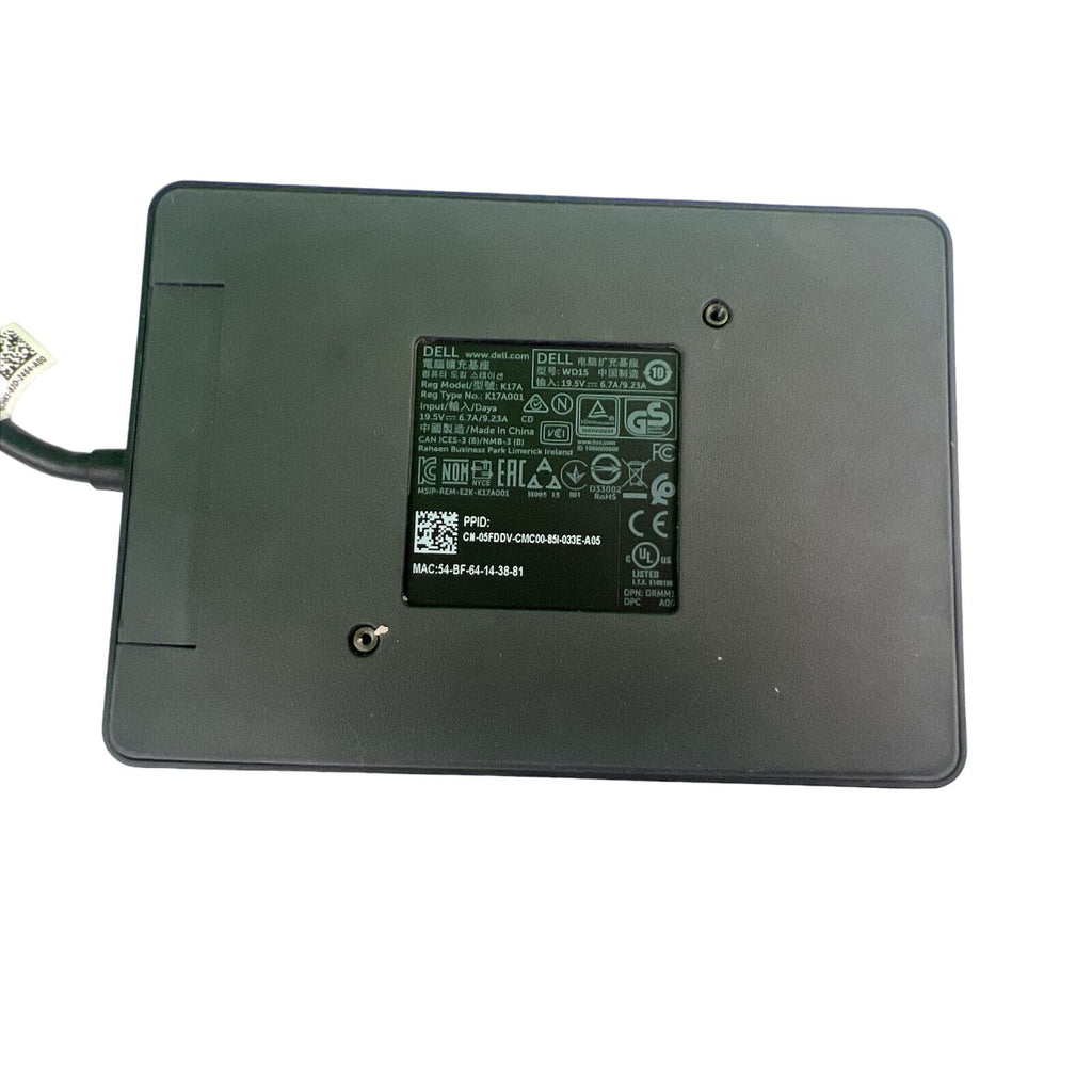 Dell WD15 USB Type-C Laptop Docking Station TESTED WORKING -NO POWER SUPPLY--
