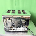 Krups KH734D50 4 Slice Wide-Slot Breakfast Toaster Silver - Bread /Bagels