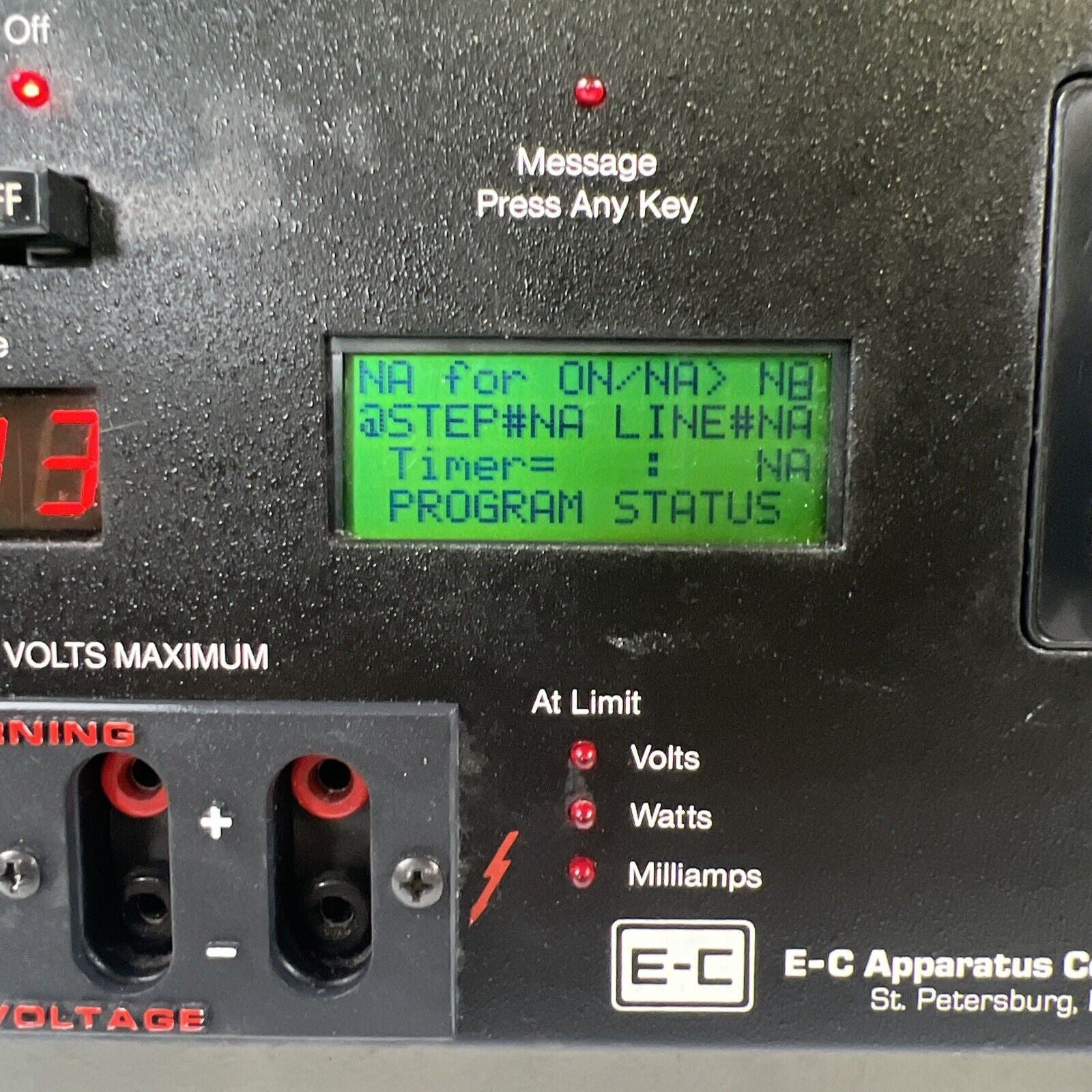 E-C Apparatus Corporation EC-703 Electrophoresis Power Supply