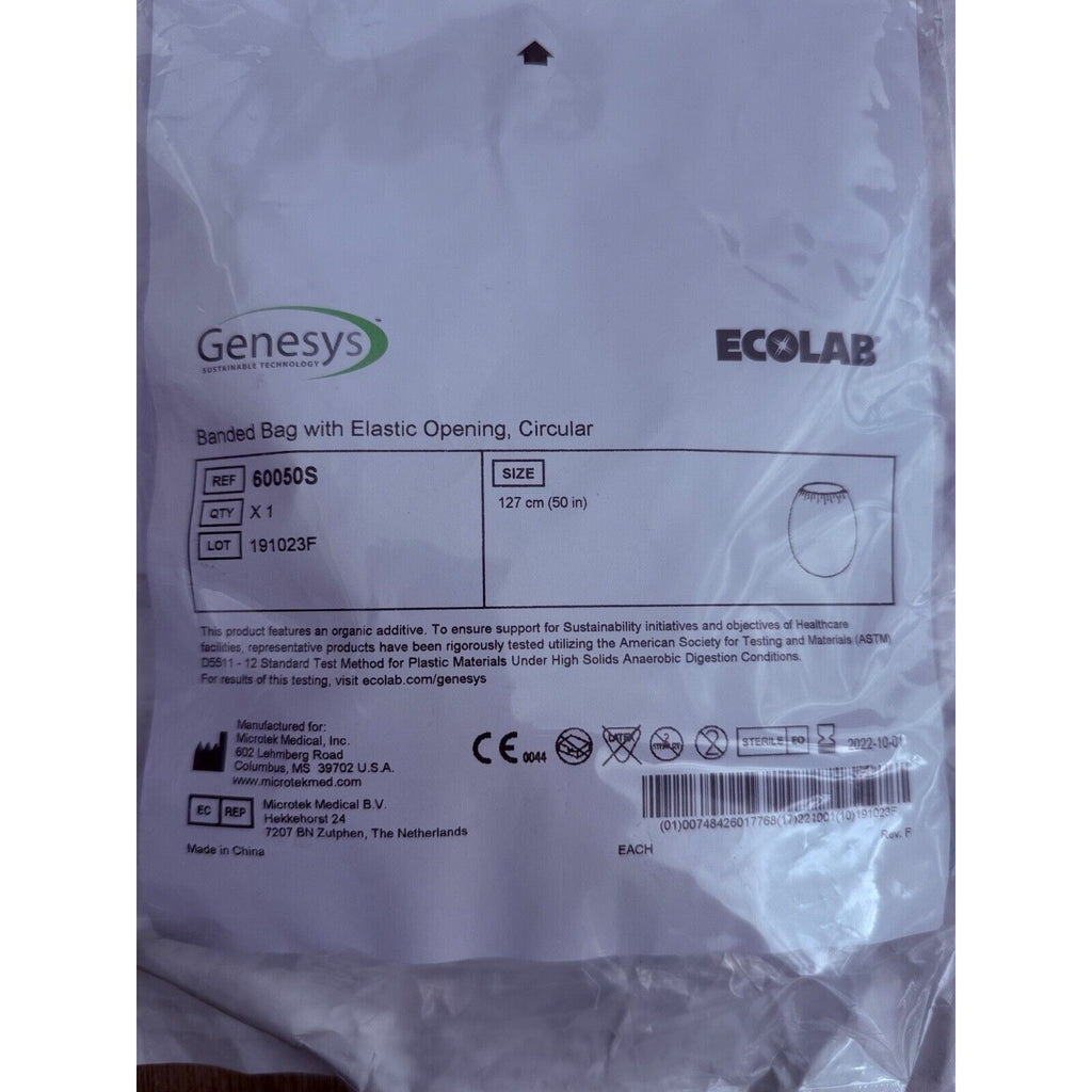 Ecolab Banded Bag With Elastic Opening Circular Ref 60050S