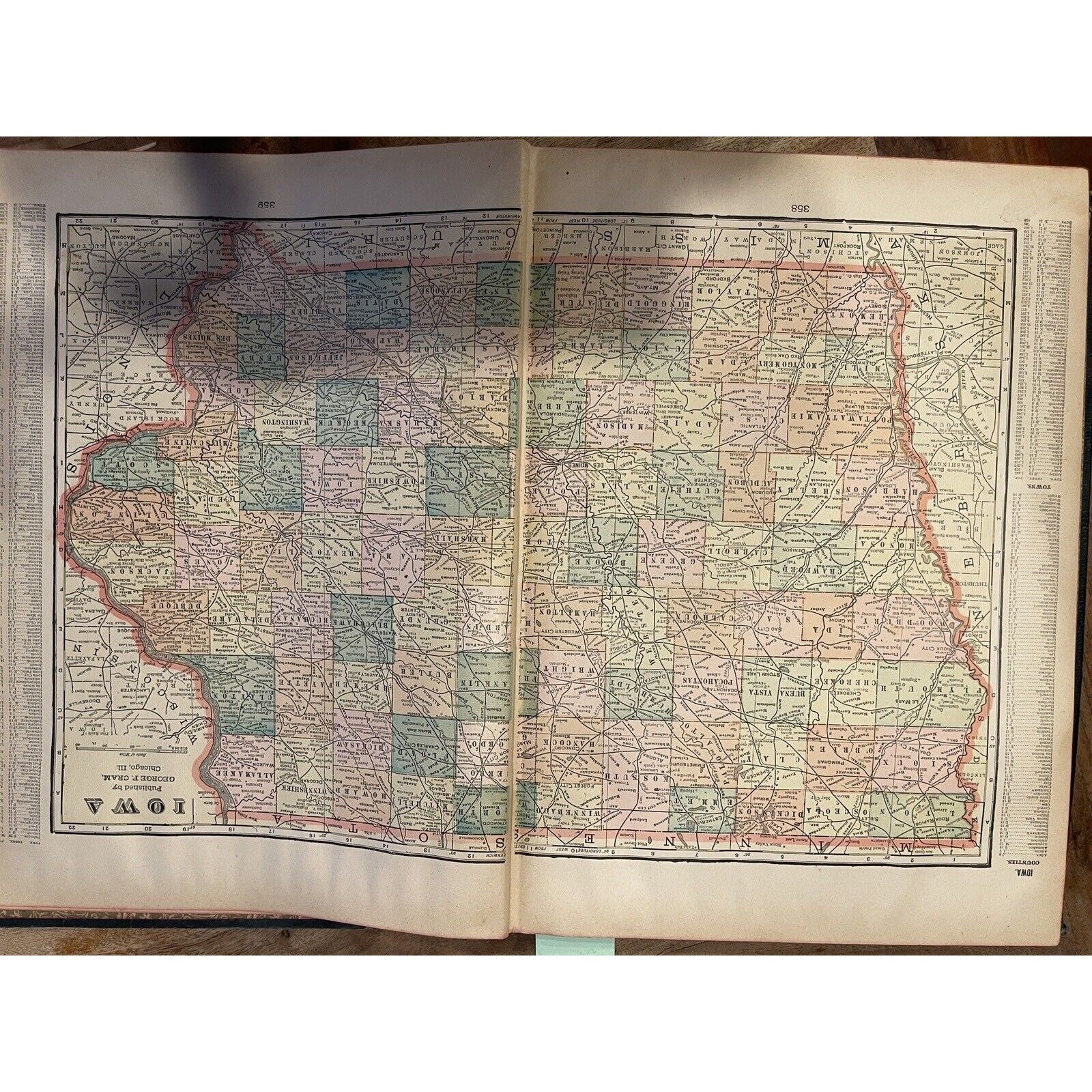 MONARCH STANDARD ATLAS of the Commercial, Geographical & Historical World 1906