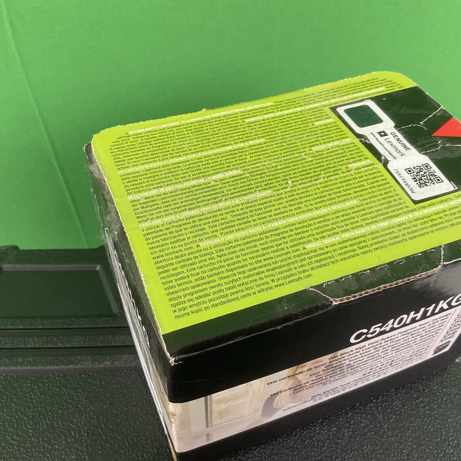 Genuine Lexmark C540H1KG One Black High Yield R.P Toner Cartridge New #1117