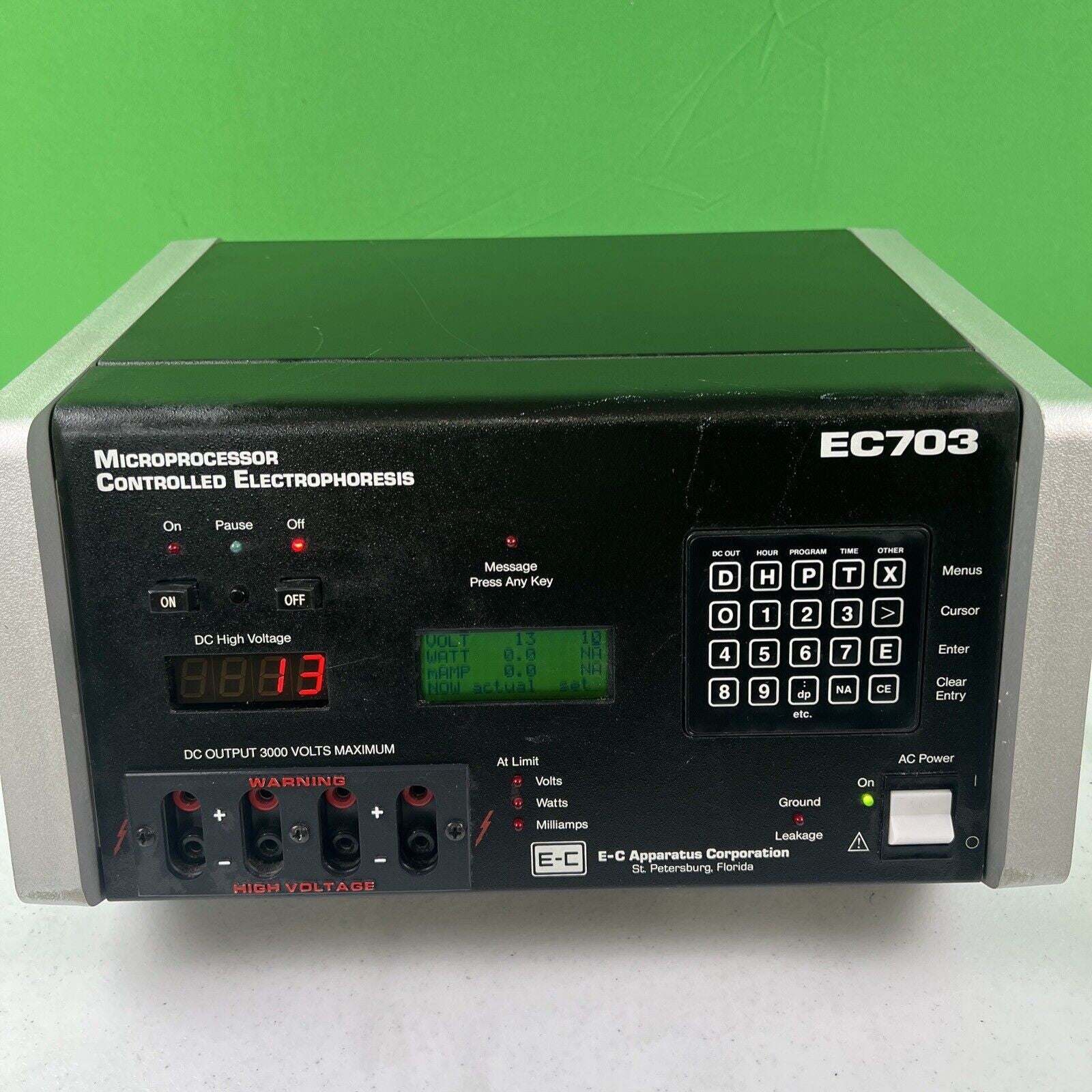 E-C Apparatus Corporation EC-703 Electrophoresis Power Supply