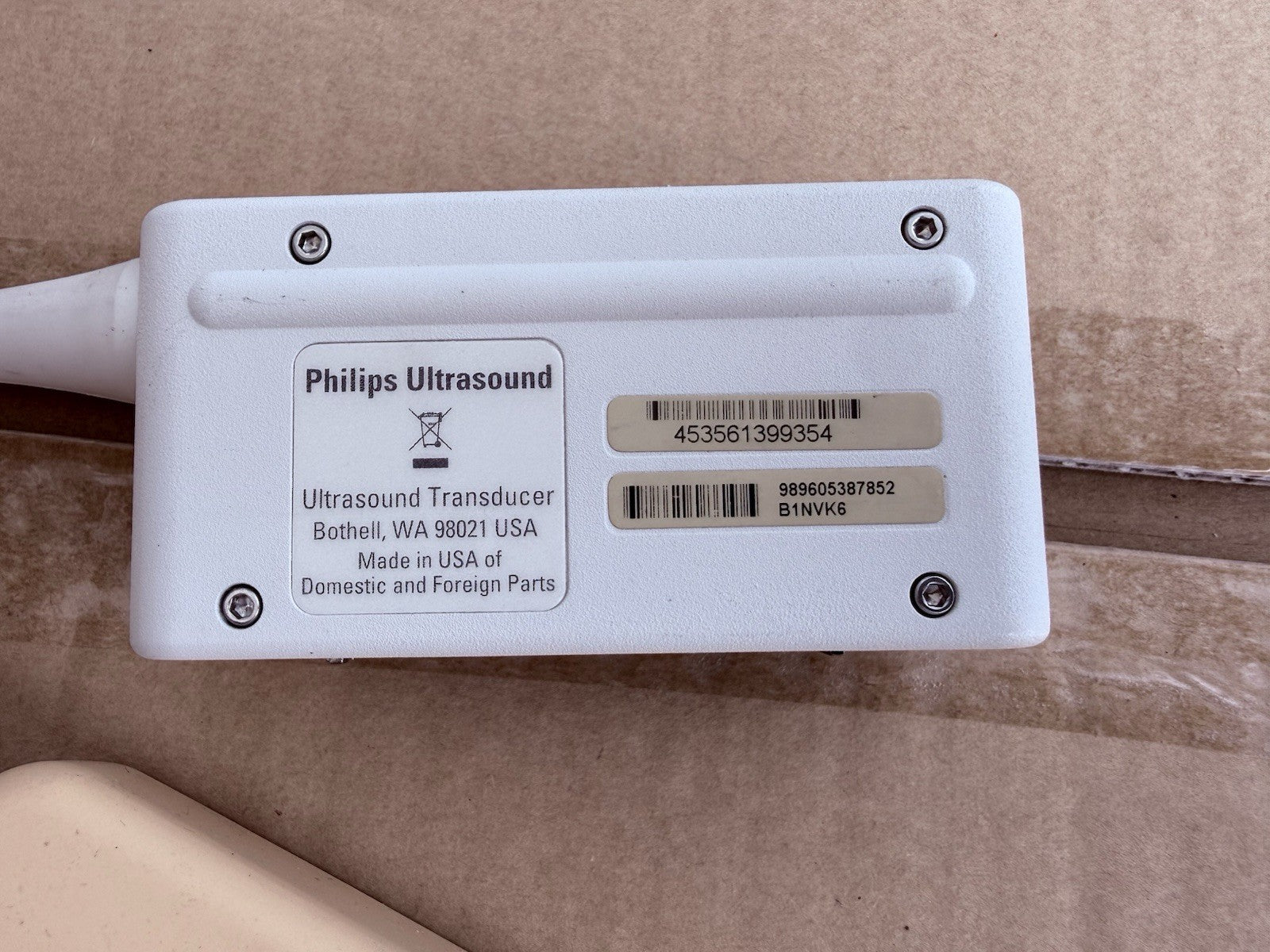 Philips L15-7io Linear Array Ultrasound Transducer 2604, With Sensor Guard