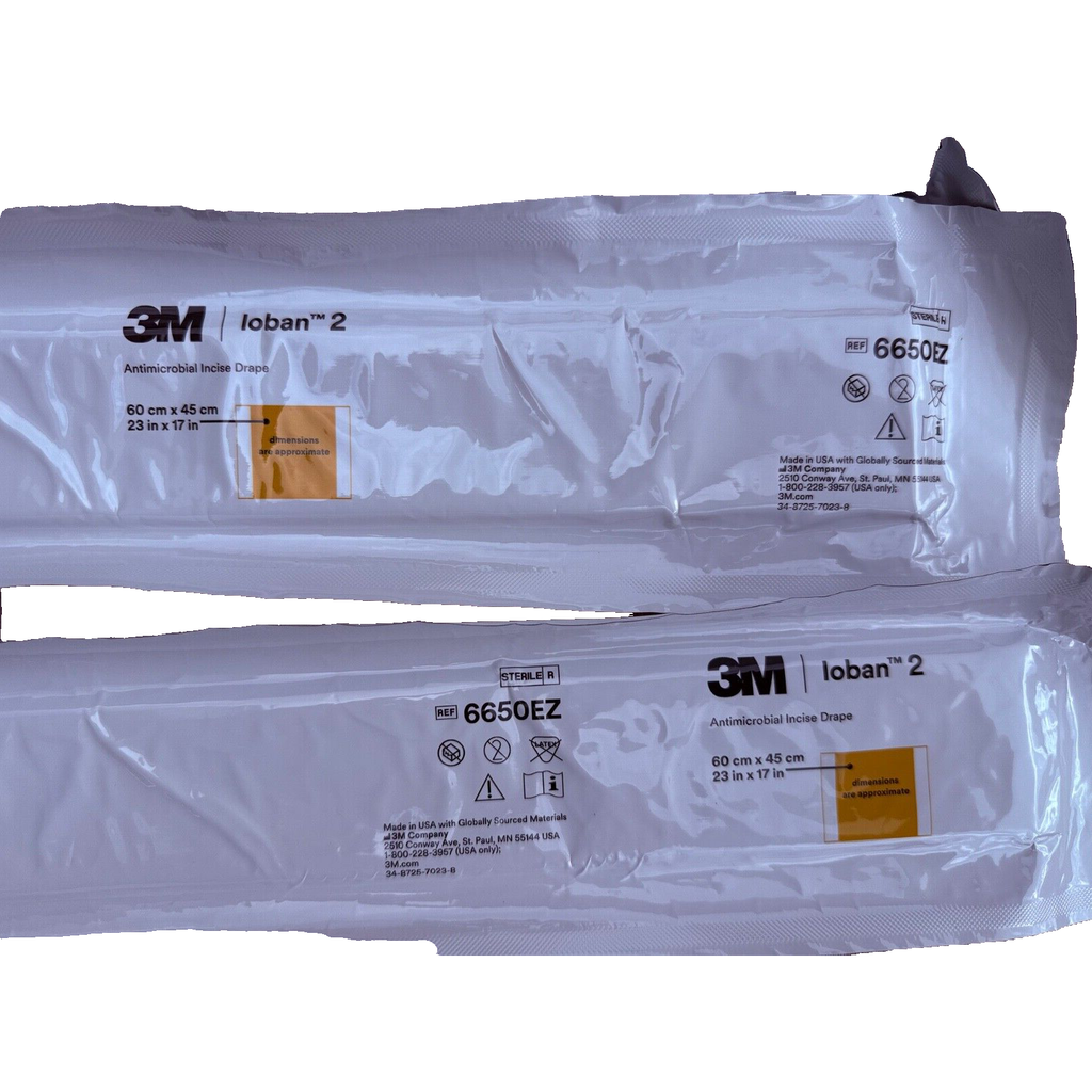 3M 6650EZ Loban 2 Surgical Drape 60cm x 45cm 10/2025 New/Sealed (1pc)